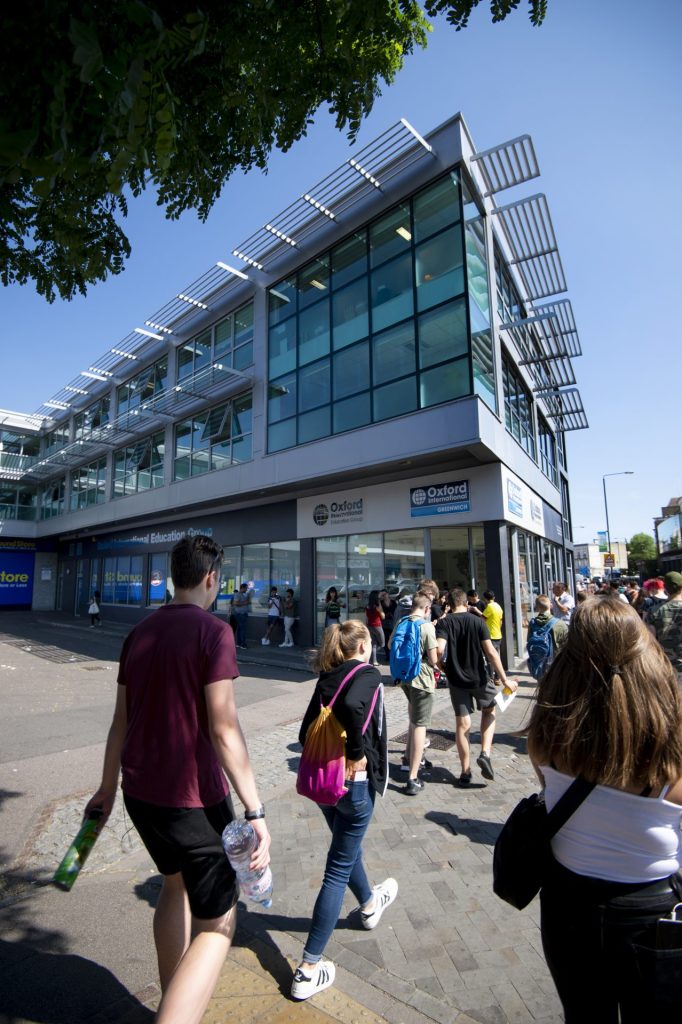Outside of the OI Greenwich campus